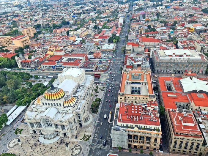 Vistas desde el Mirador Torre Latinoamericana. Ciudad de México