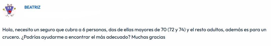 Duda sobre los seguros de viaje para personas mayores