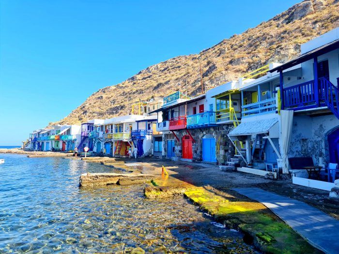 Klima. Zonas donde alojarse en Milos Klima. Zonas donde alojarse en Milos