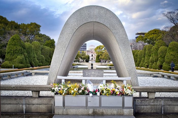 Cenotafio de Hiroshima. Cenotafio de Hiroshima.