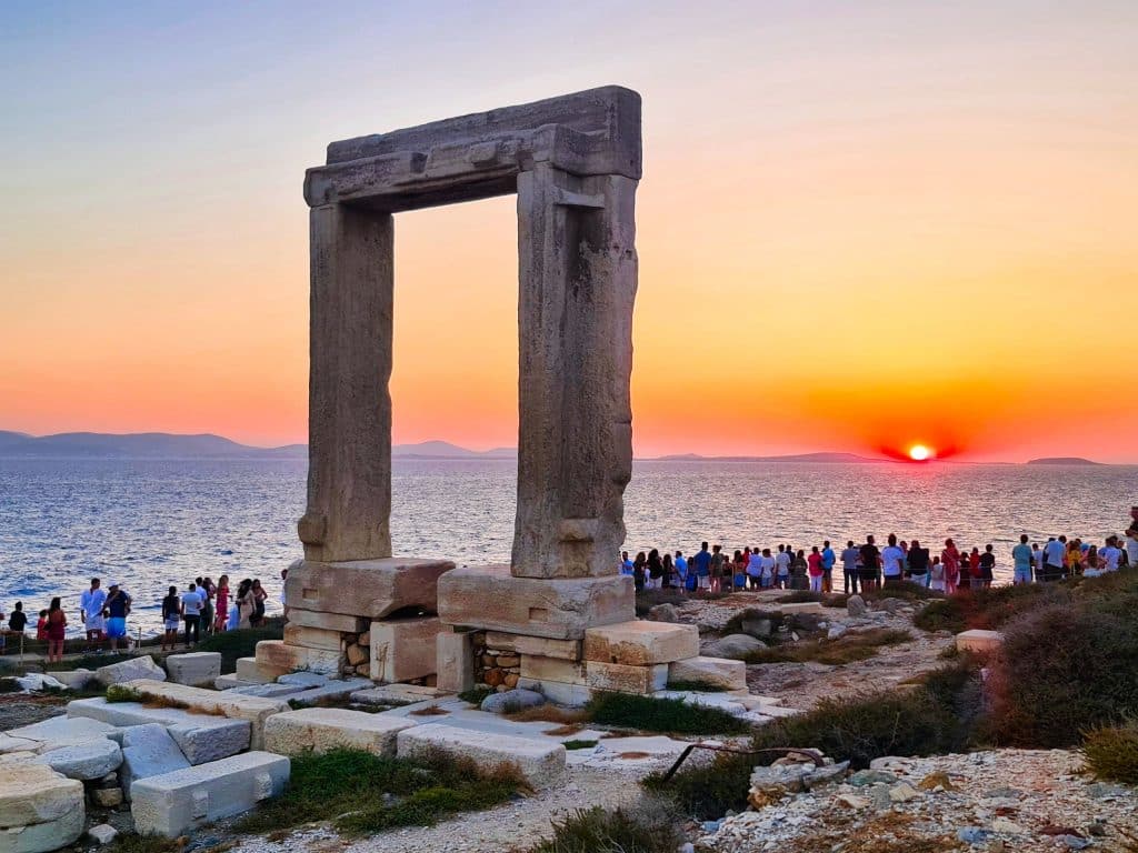 Puesta de sol de Chora. Qué ver en Naxos