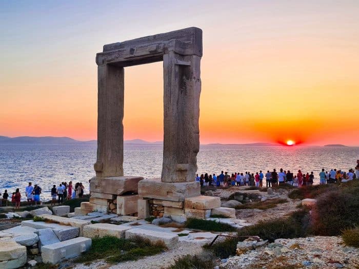 Puesta de sol de Chora. Qué ver en Naxos