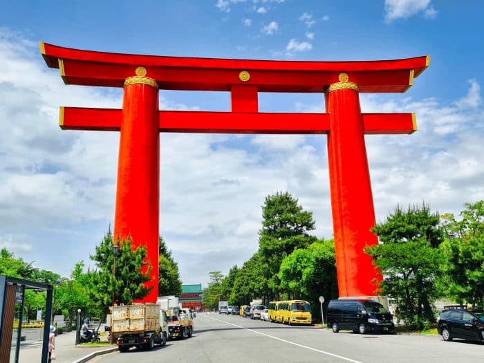 Torii, Santuario Heian. Qué ver en Kioto