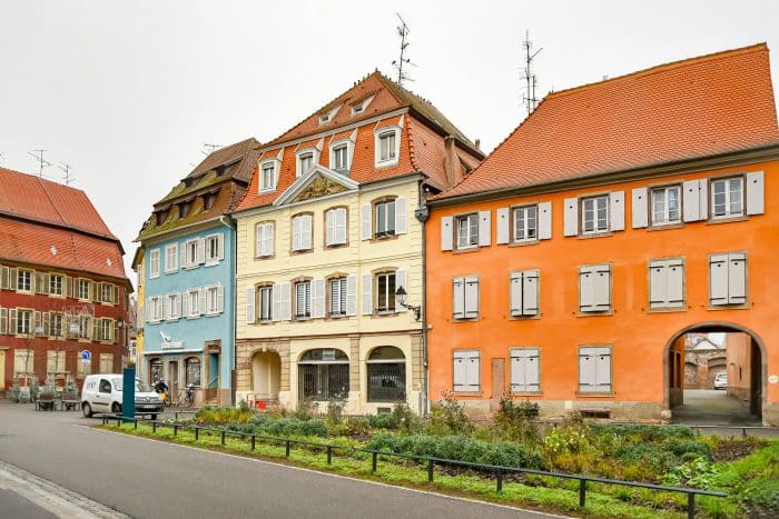 Conjunto de casitas de Sélestat.