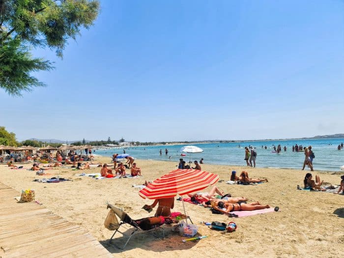 Agios Georgios. Playa que visitar en Chora