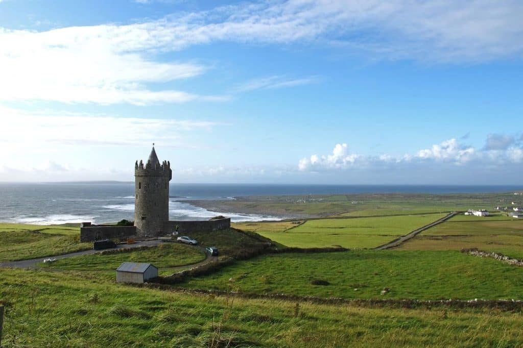 Castillo Irlanda. Seguro de viaje Irlanda