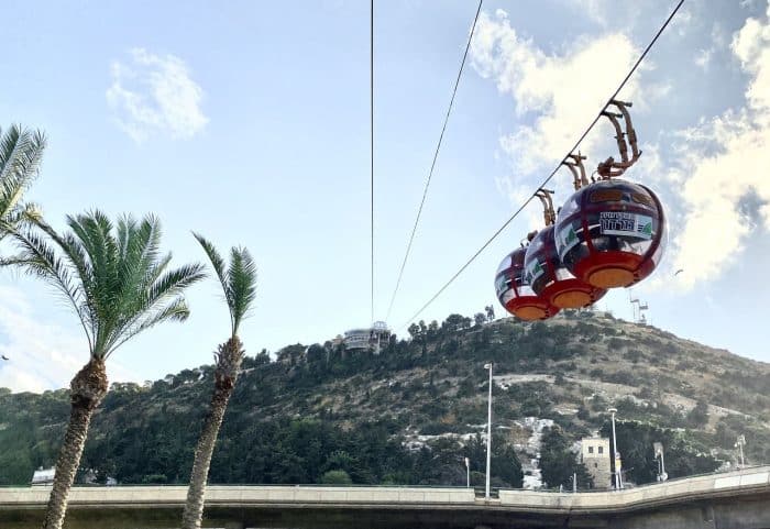 Subir a un teleférico. Que hacer en Haifa. Subir a un teleférico. Que hacer en Haifa.