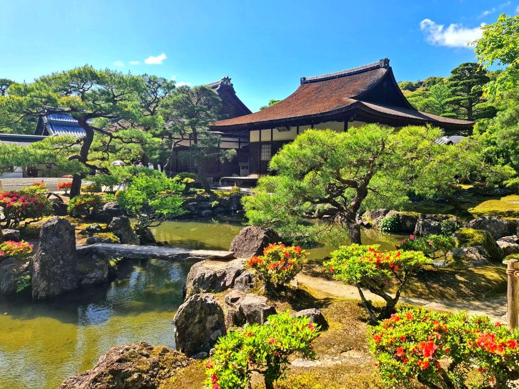 Templo Ginkaku-ji, Barrio Sakio. Zonas donde alojarse en Kioto