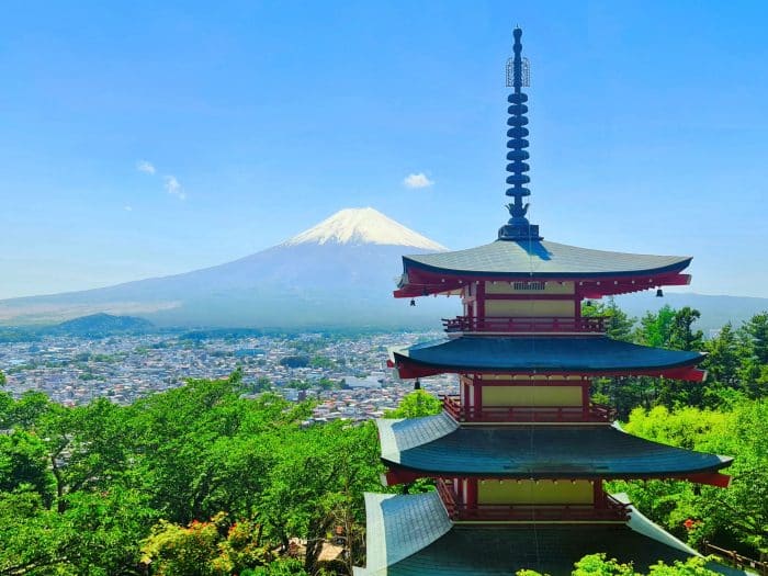 Cómo llegar a la pagoda Chureito, Japón