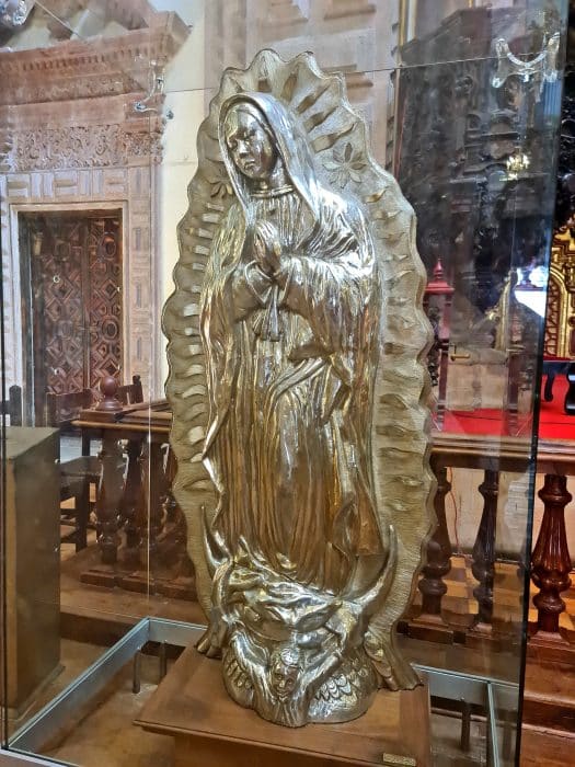 Virgen de Guadalupe realizada en plata más grande de México