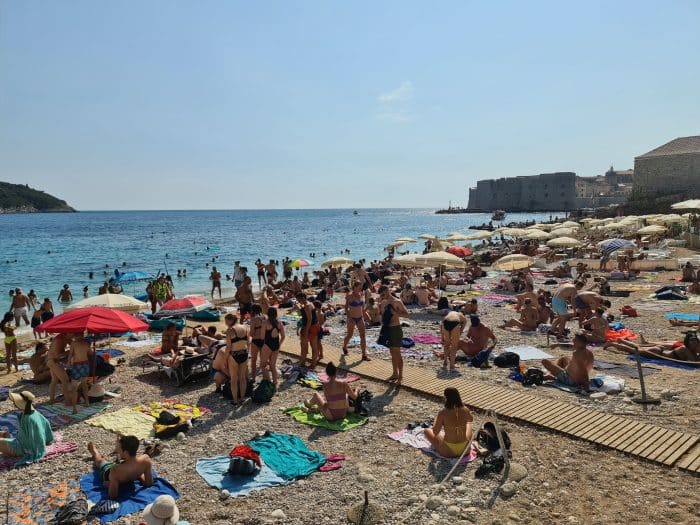 Playa de Banje, Plonce. Dónde dormir en Dubrovnik