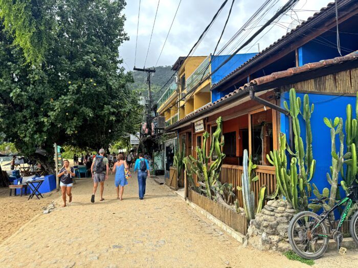 Vila do Abraão. Dónde domir en Ilha Grande, Brasil