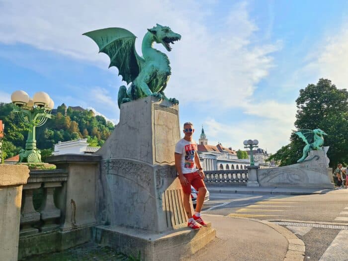 Puente de los Dragones, Centro histórico. Zonas donde alojarse en Liubliana