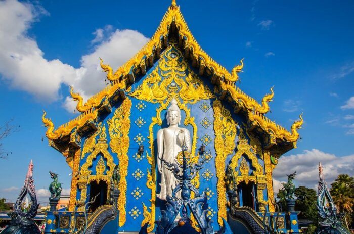 Templo Azul. Dónde dormir en Chiang Rai