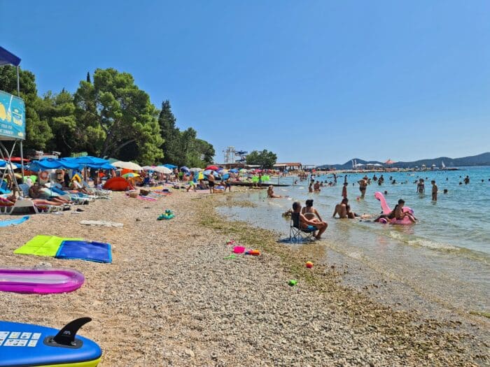 Playa de Zadar. Zonas donde dormir en Zadar