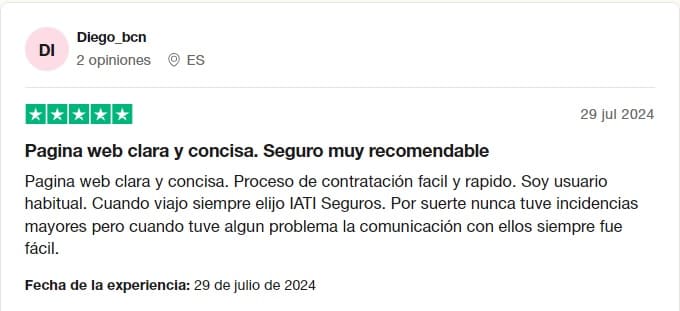 Opinión seguros IATI Trustpilot Opinión seguros IATI Trustpilot