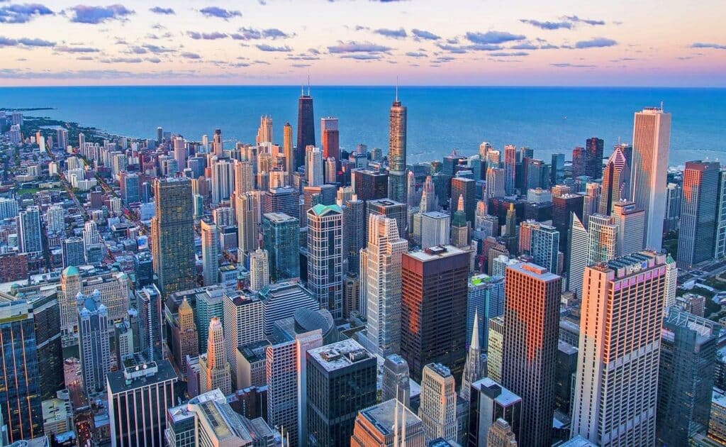 Panorámica de Chicago. Dónde alojarse en Chicago
