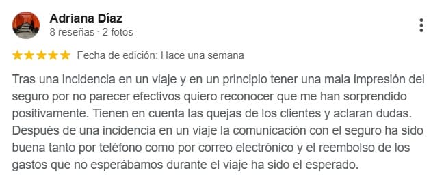 Reviews Heymondo positiva de Google Reviews