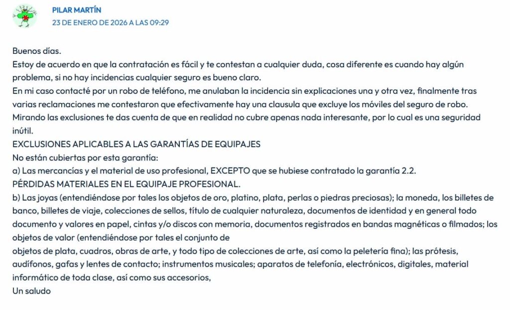 Comentario en post Opiniones Intermundial de "Los Viajes de Domi"