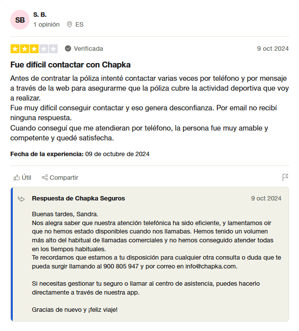 Seguro chapka opiniones negativas Seguro chapka opiniones negativas