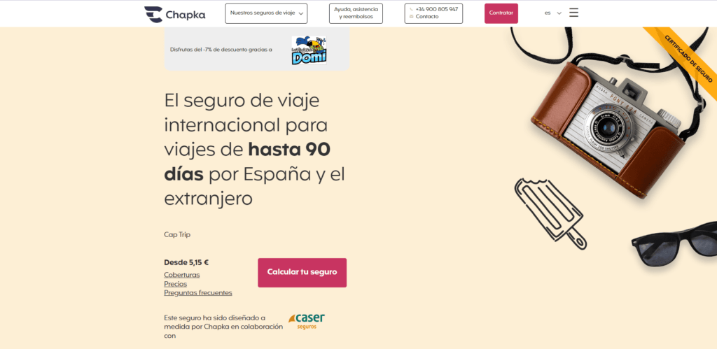 Descuento seguros de viaje Chapka. Mayores descuentos seguros de viaje Descuento seguros de viaje Chapka. Mayores descuentos seguros de viaje