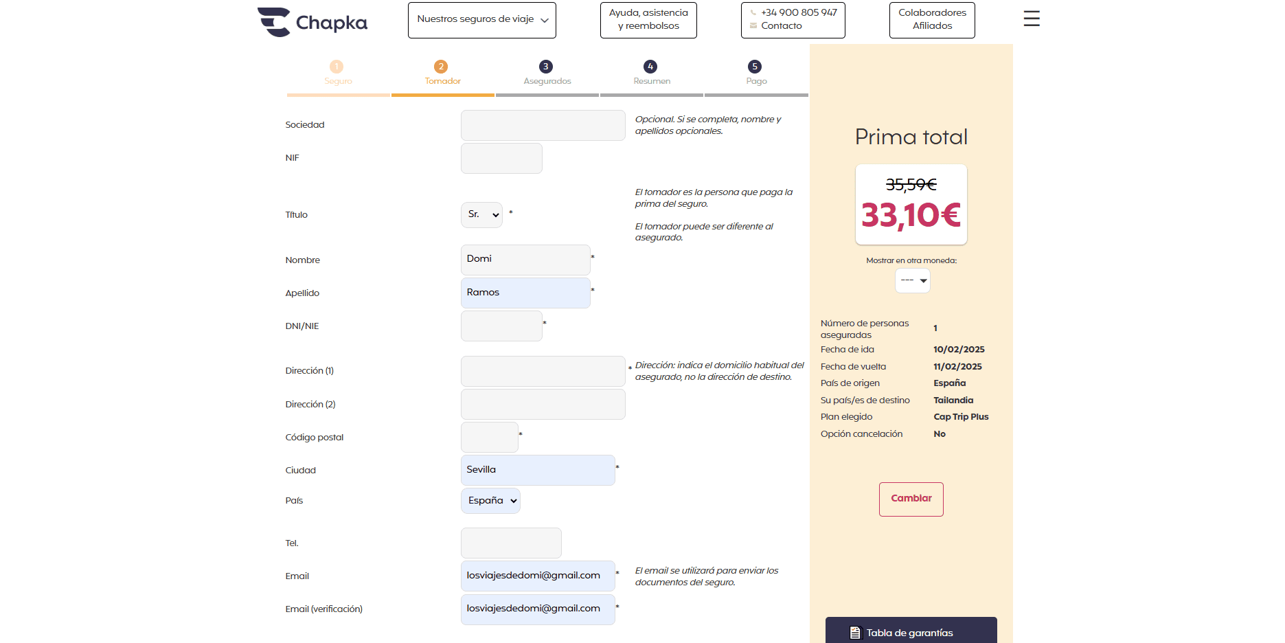 Descuento seguros de viaje Chapka. Mayores descuentos seguros de viaje