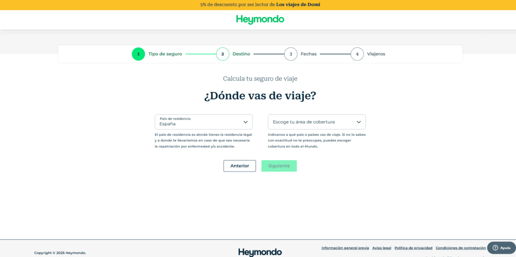 Descuento Heymondo seguros. Mayores descuentos seguros de viaje Descuento Heymondo seguros. Mayores descuentos seguros de viaje