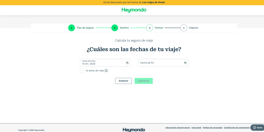 Descuento Heymondo seguros. Mayores descuentos seguros de viaje Descuento Heymondo seguros. Mayores descuentos seguros de viaje