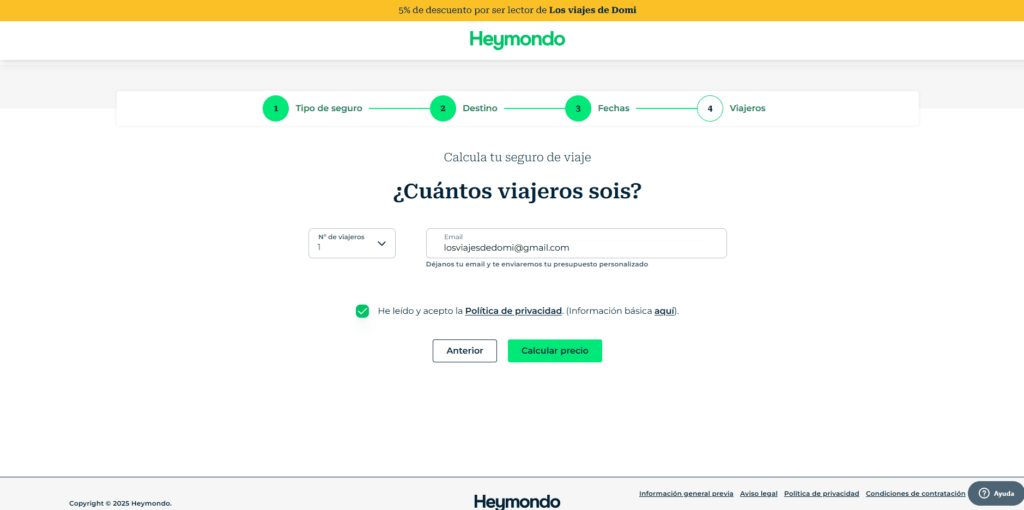 Descuento Heymondo seguros. Mayores descuentos seguros de viaje Descuento Heymondo seguros. Mayores descuentos seguros de viaje