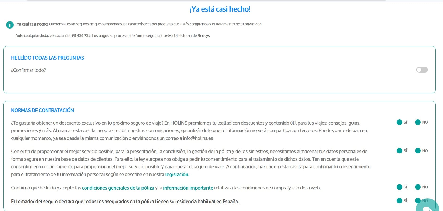 Descuento seguro de viaje Holins