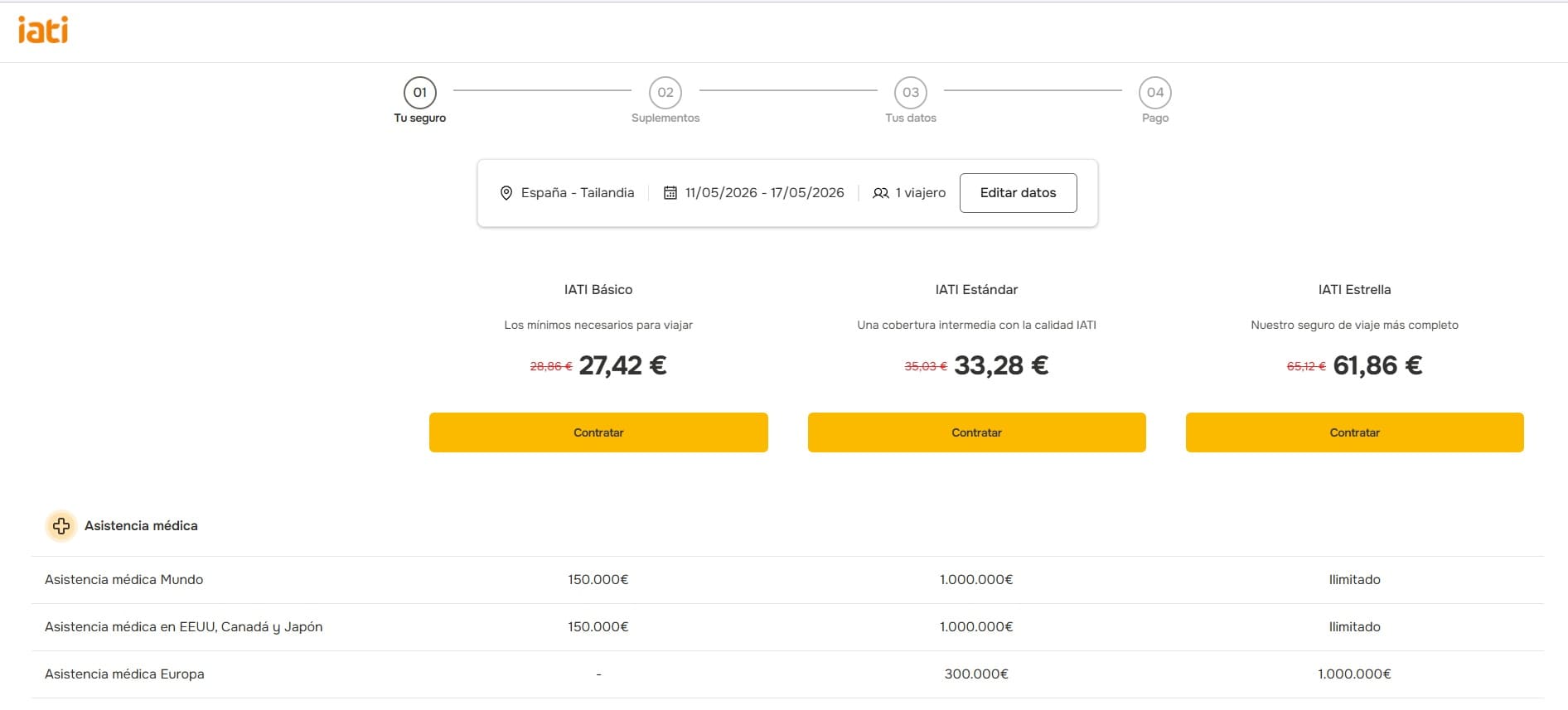 Descuento seguro viaje IATI