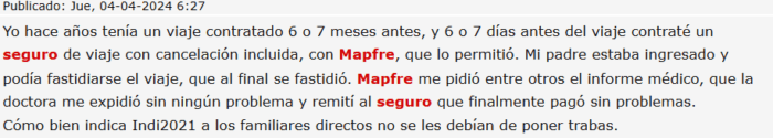 Opiniones seguros de viaje Mapfre positivas Opiniones seguros de viaje Mapfre positivas