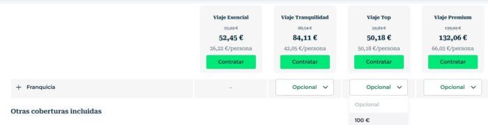 Descuento Heymondo hasta el 25% por aplicar una franquicia
