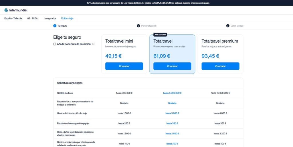 Código descuento Intermundial