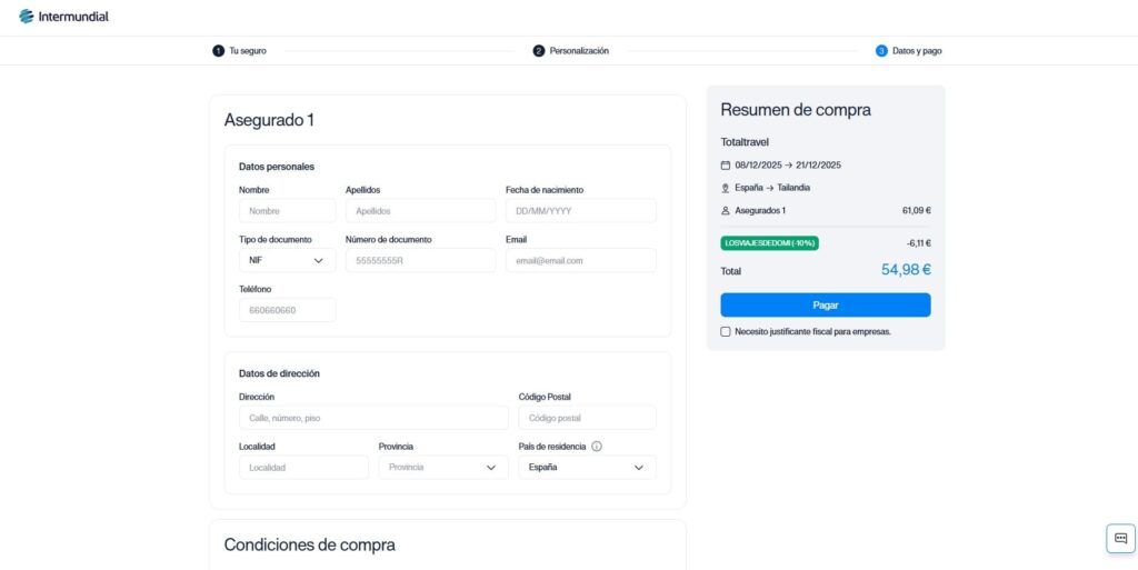 Código descuento Intermundial