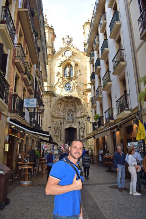 Basílica de Nuestra Señora del Coro, parte Vieja. Zonas donde alojarse en San Sebastián