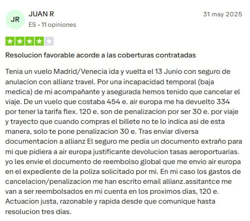 Seguros de viaje Allianz opiniones positivas Seguros de viaje Allianz opiniones positivas