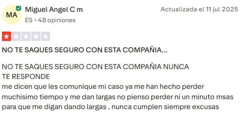 Opinión Europ Assistance negativa Opinión Europ Assistance negativa