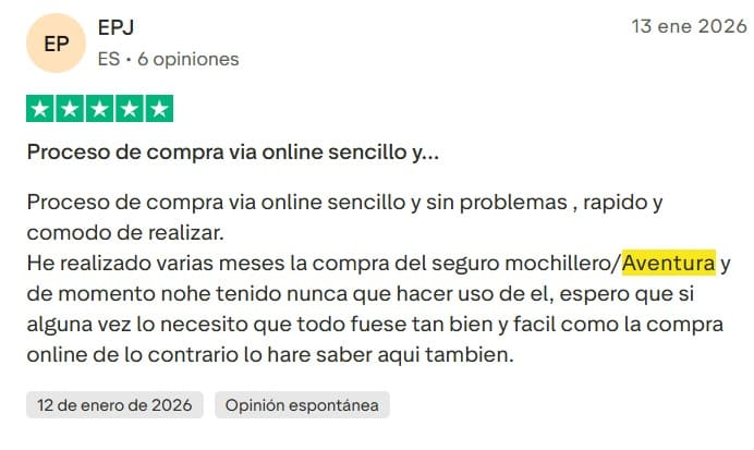 Opiniones seguro IATI Mochilero Opiniones seguro IATI Mochilero