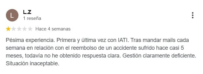 Review IATI negativa