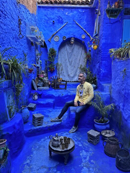 Patio privado. Qué ver en Chefchaouen